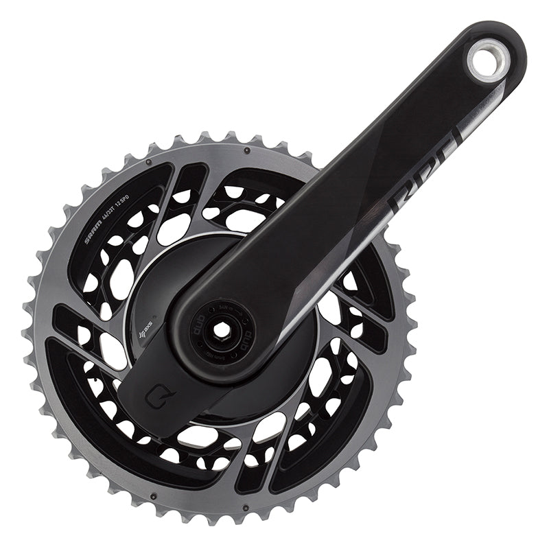 Juego de bielas SRAM RED AXS con medidor de potencia, 175 mm, 12 velocidades, 46/33 dientes, eje DUB de montaje directo, carbono natural D1