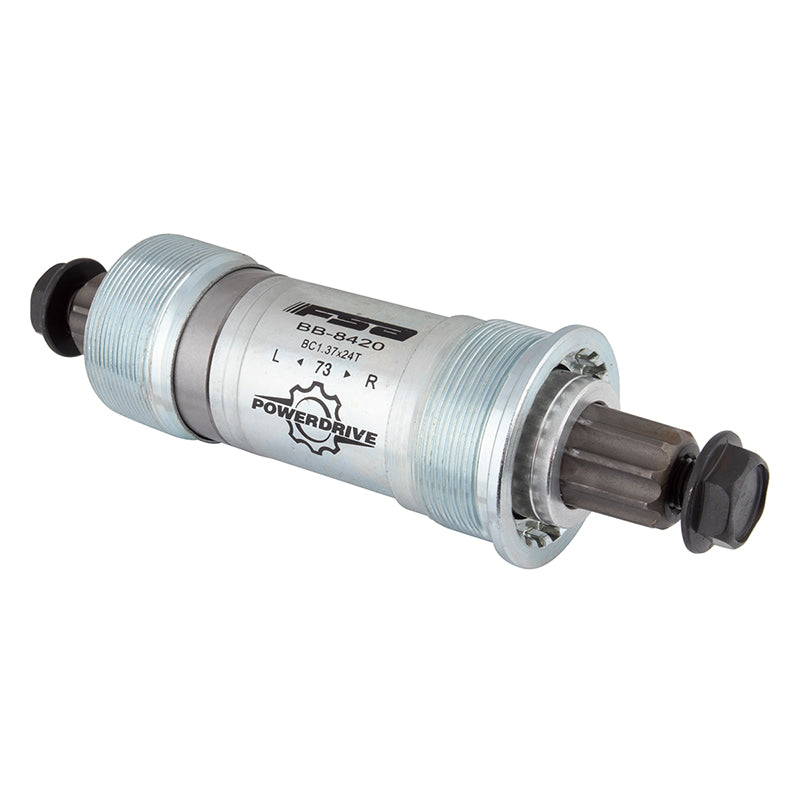 Eje de pedalier FSA Speed ​​Ahead 8420ST Power Drive (inglés), 73 x 118 mm, eje FSA Power Drive, plateado