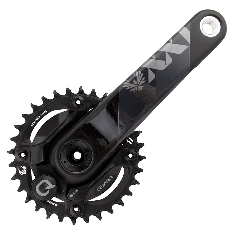 Medidor de potencia SRAM XX1 Eagle DUB Juego de bielas con medidor de potencia Velocidad: 11/12 Eje: 28,99 mm BCD: 104 32 DUB 175 mm Negro Boost