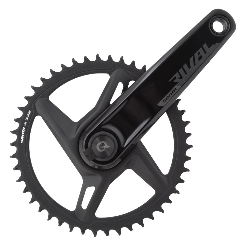 Juego de bielas SRAM Rival D1 Quarq Wide con medidor de potencia 1x Velocidad: 12 Eje: 28,99 mm 46 DUB 170 mm Disco de carretera negro