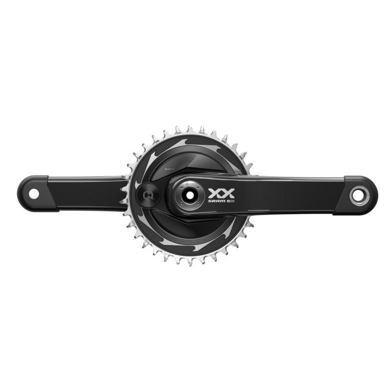 Juego de bielas SRAM XX SL Eagle T-Type AXS con medidor de potencia, 170 mm, 12 velocidades, plato de 34 dientes, rosca DM, interfaz de eje DUB, color negro