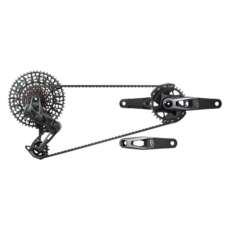 Grupo de transmisión SRAM X0 T-Type Eagle - Bielas de 175 mm, plato de 32 dientes, controlador AXS POD, cassette de 10-52 dientes, desviador trasero, cadena V2