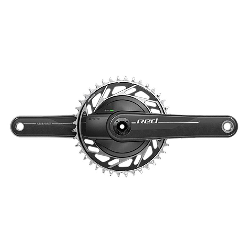 Medidor de potencia SRAM Red AXS 1x XPLR Medidor de potencia E1 Juego de bielas Velocidad: 12/13 Eje: 28,99 mm BCD: Montaje de rosca 42 DUB 165 mm Disco de carretera negro