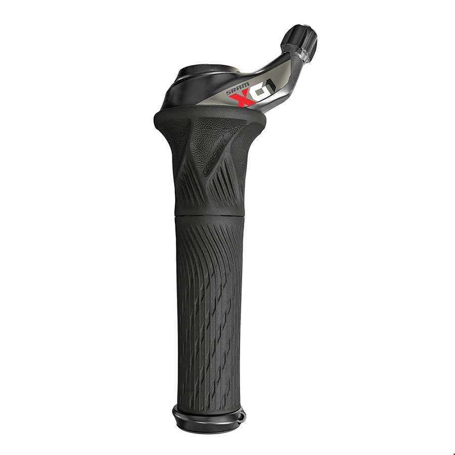 Mando de cambio SRAM X01 Eagle GripShift de 12 velocidades con abrazadera discreta y logotipo en negro y rojo