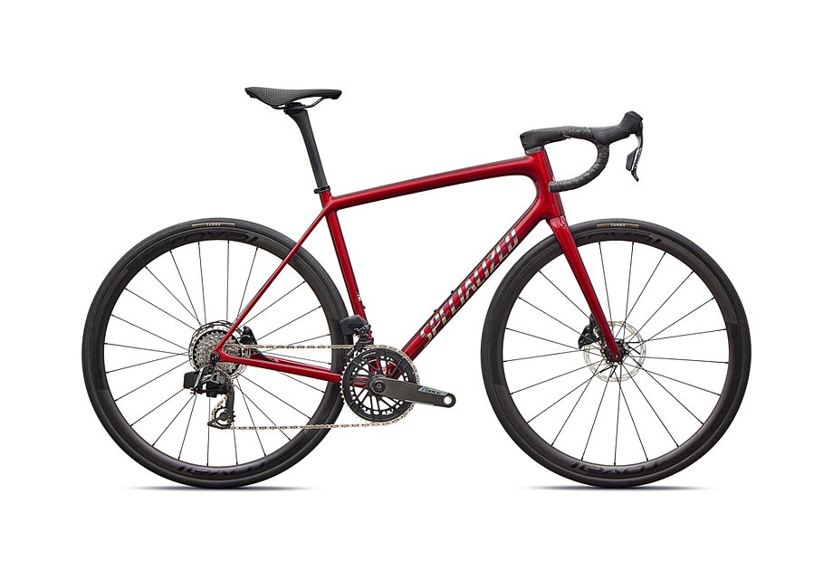 2026 Specialized Aethos Pro Axs Bike Gloss Red Sky / Chrome 56