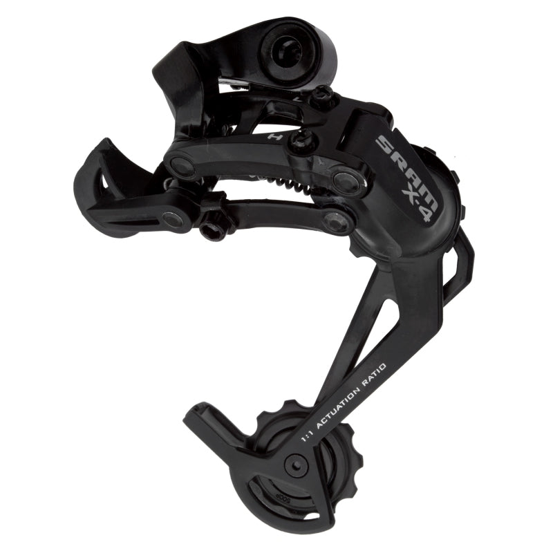 Desviador trasero SRAM X4 - 789 velocidades, jaula larga, negro