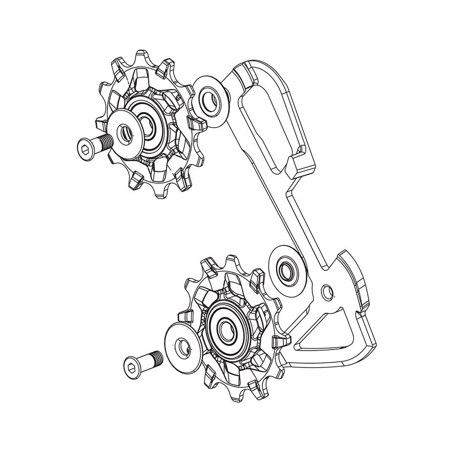 Kit de polea/jaula interior para desviador trasero SRAM X01 de 11 velocidades