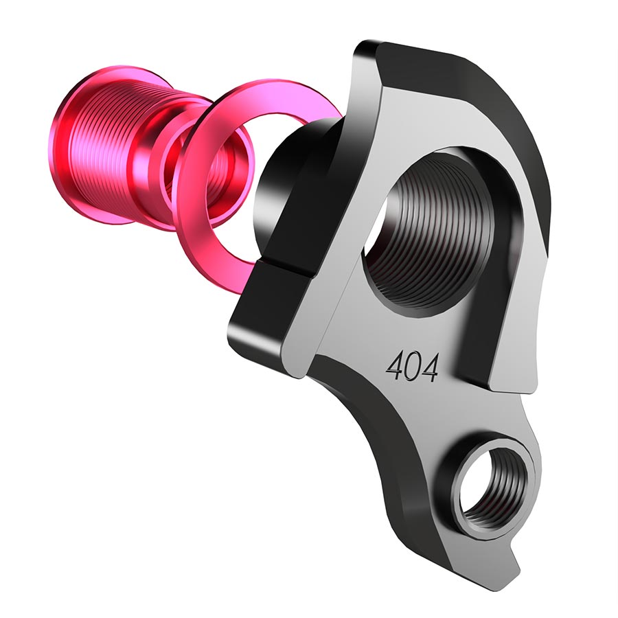 Patilla de cambio DROPOUT-404-02 UDH de Wheels Manufacturing, color rosa
