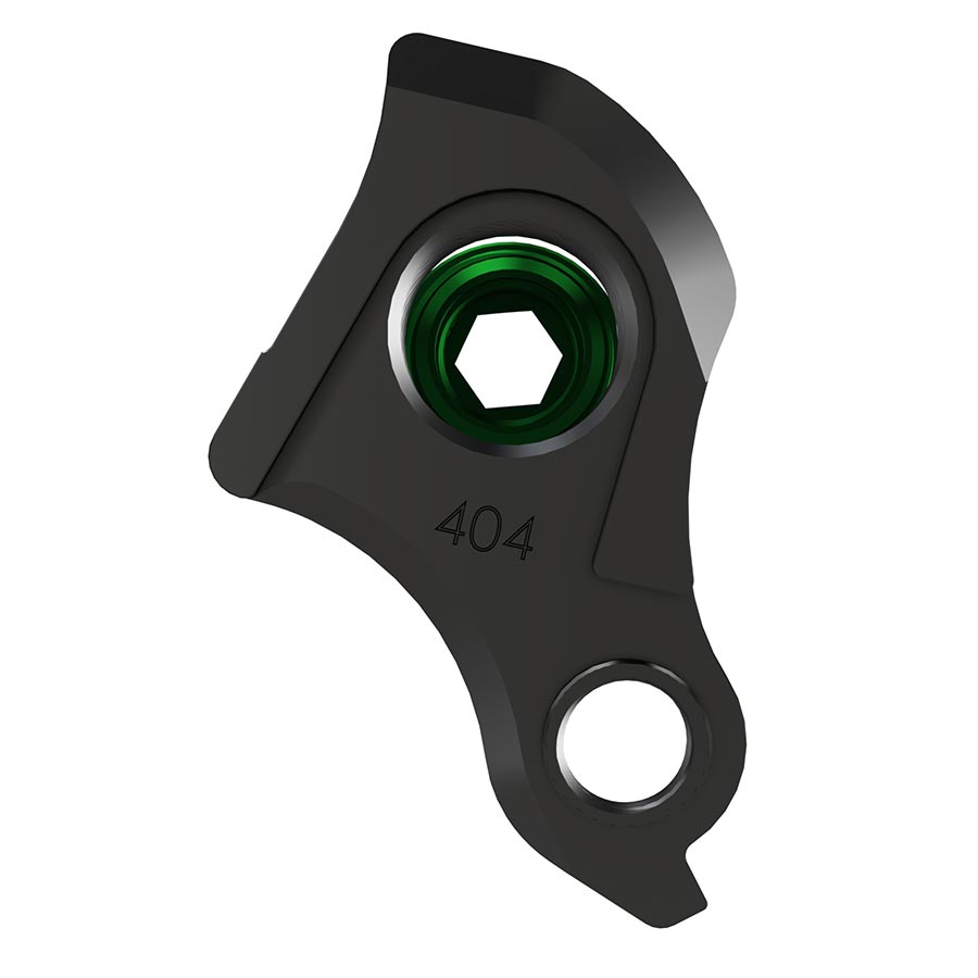 Patilla de cambio universal Wheels Manufacturing - 487-9 Para cuadros Trek ABP MTB diseñados para aceptar SRAM UDH BLK/Green