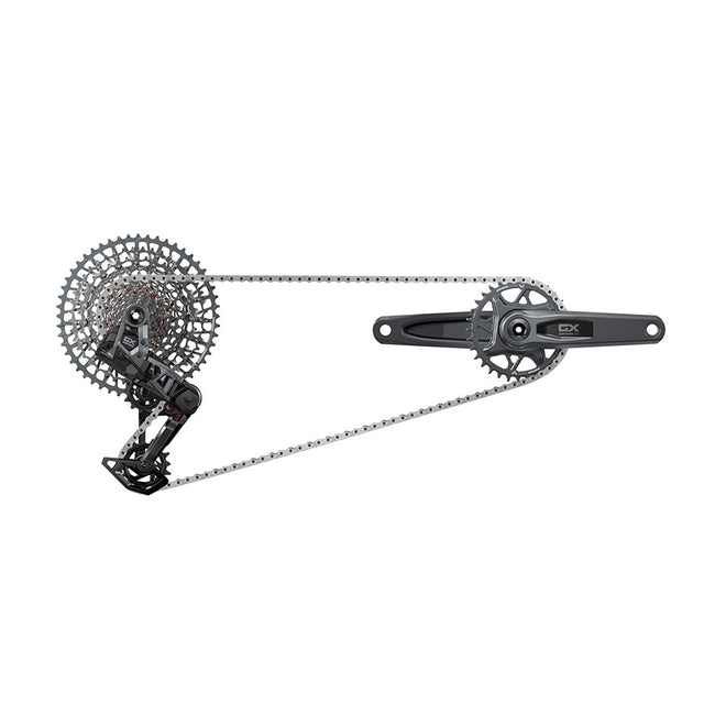 SRAM GX T-Type Eagle AXS Groupset 175mm Dark Polar