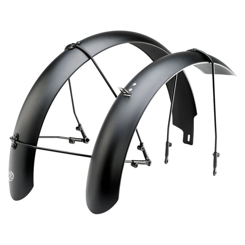 Guardabarros completos para bicicleta eléctrica Portland Design Works - 20 x 3,1 pulgadas, color negro