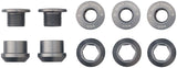 Wolf Tooth 1x Chainring Bolt Set - 6mm Dual Hex Fittings Set/5 Gun Metal