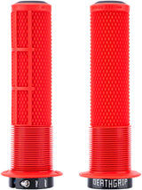 DMR DeathGrip 2 Flanged Grips - Thick Lock-On Red