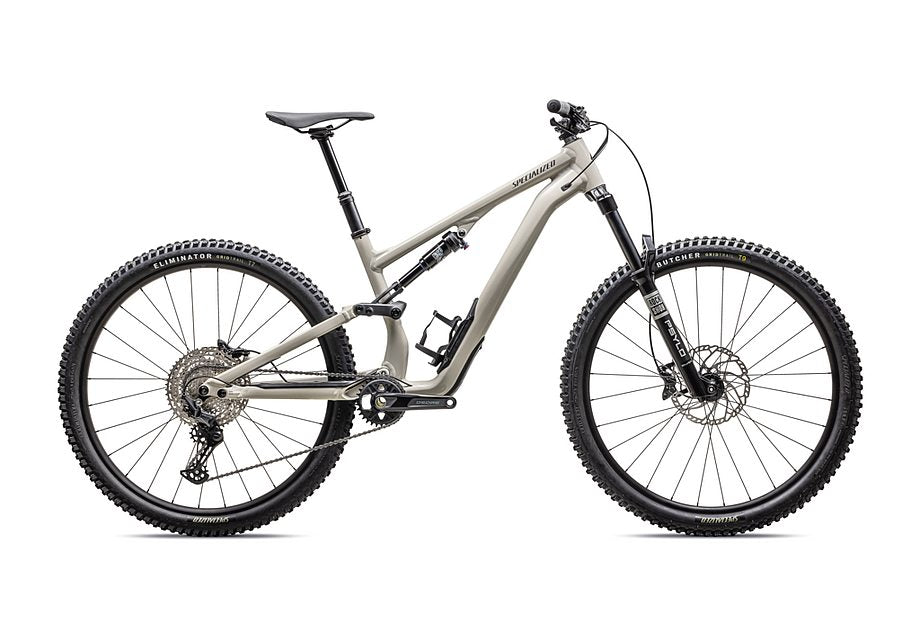2025 Specialized Stumpjumper 15 Alloy Bike Gloss White Mountains / Dark Moss Green S2