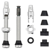 Wolf Tooth Components Tubeless Valve Stem Kit Clik Valve 44mm Raw Silver
