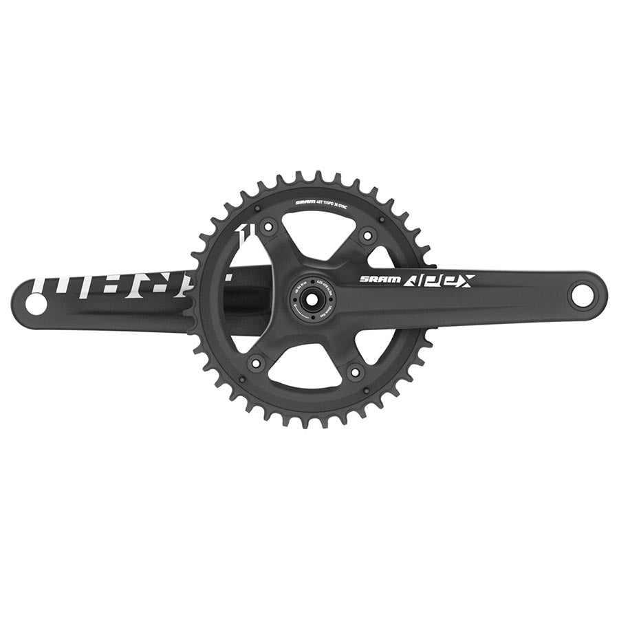 Juego de bielas SRAM Apex 1 Velocidad: 10/11 Eje: 30 mm BCD: 110 42 BB30/PF30 170 mm Black Road