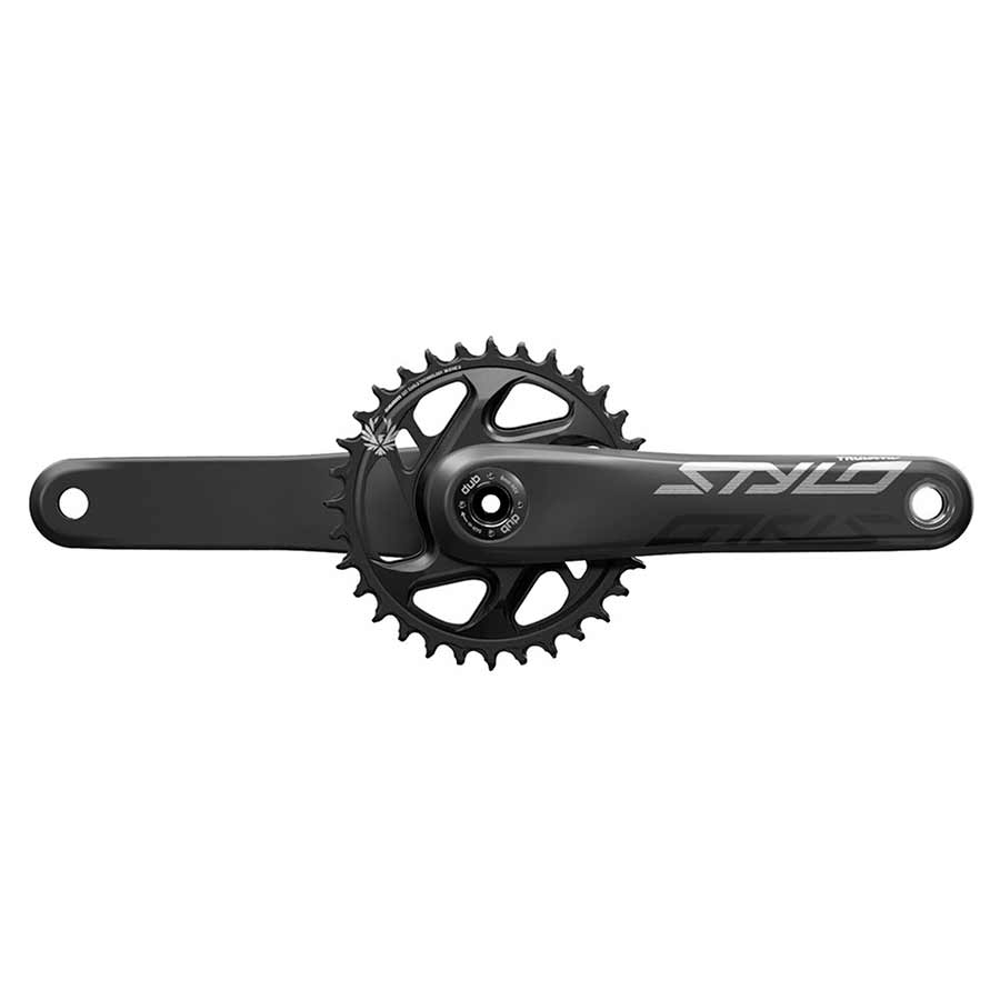 Juego de bielas TruVativ STYLO Carbon Eagle - 175 mm, 12 velocidades, 32 dientes, eje DUB de montaje directo, interfaz negra