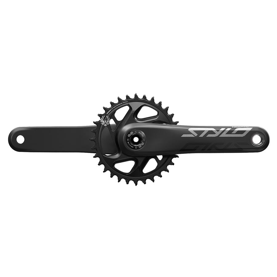 Juego de bielas Truvativ Stylo Carbon DUB Velocidad: 11/12 Eje: 28,99 mm BCD: Montaje directo 34 DUB 170 mm Cannondale AI Black