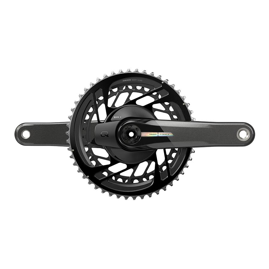 Juego de bielas SRAM Force D2 con medidor de potencia 2x Velocidad: 12 Eje: 28,99 mm BCD: Montaje directo 50/37 DUB 167,5 mm Disco de carretera negro