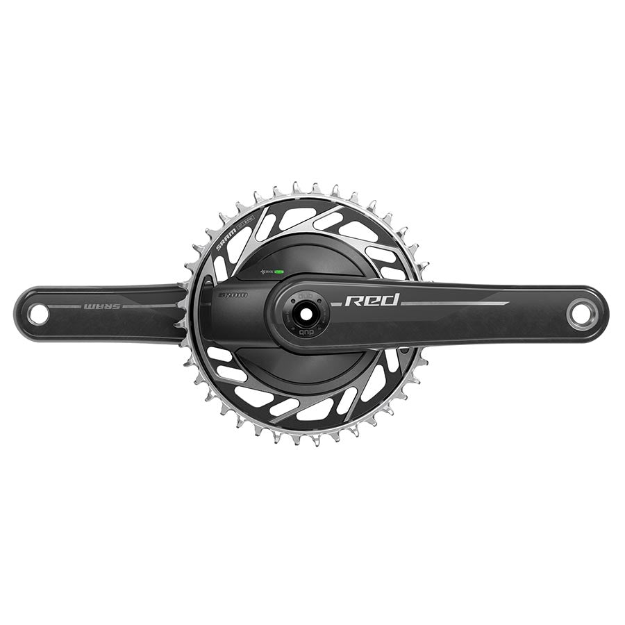 Medidor de potencia SRAM Red AXS 1x XPLR Medidor de potencia E1 Juego de bielas Velocidad: 12/13 Eje: 28,99 mm BCD: Montaje de rosca 40 DUB 160 mm Disco de carretera negro