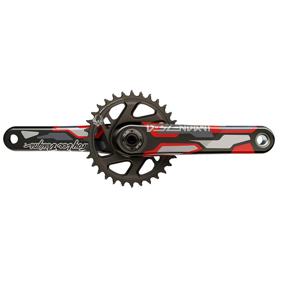 Juego de bielas Truvativ Descendant CoLab DUB Eje: 28,99 mm 32 DUB 175 mm Rojo Boost