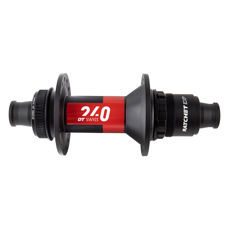Buje trasero DT Swiss 240 EXP - 12 x 148 mm Center-Lock XD negro/rojo 28 agujeros 36 puntos