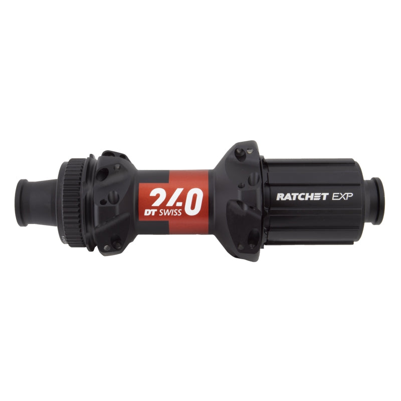 Buje trasero DT Swiss 240 EXP - 12 x 142 mm Center-Lock HG 11 Road BLK/Red 24H 36pt Straight Pull