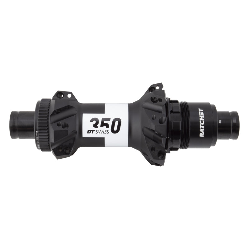 Buje trasero DT Swiss 350 - 12 x 148 mm Center-Lock XD BLK 28H, tiro recto, tiro recto de 36 puntos