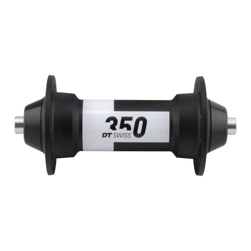 Buje delantero DT Swiss 350 - Cierre rápido x 100 mm, freno de llanta, negro, 20 agujeros