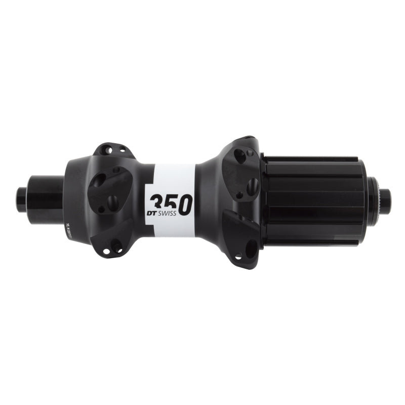 Buje trasero DT Swiss 350 - QR x 130 mm Freno de llanta HG11 Road BLK 24H Tiro recto 36pt Tiro recto