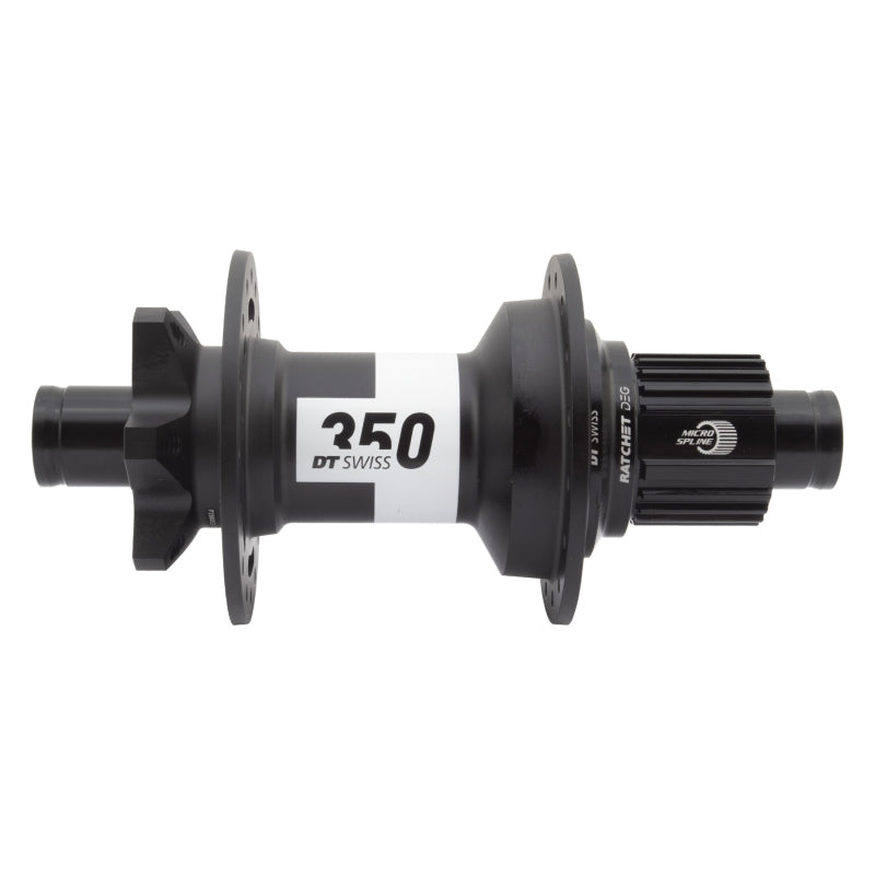DT Swiss 350 DEG Rear Hub - 12 x 148mm 6-Bolt Micro Spline Black 32H 72pt