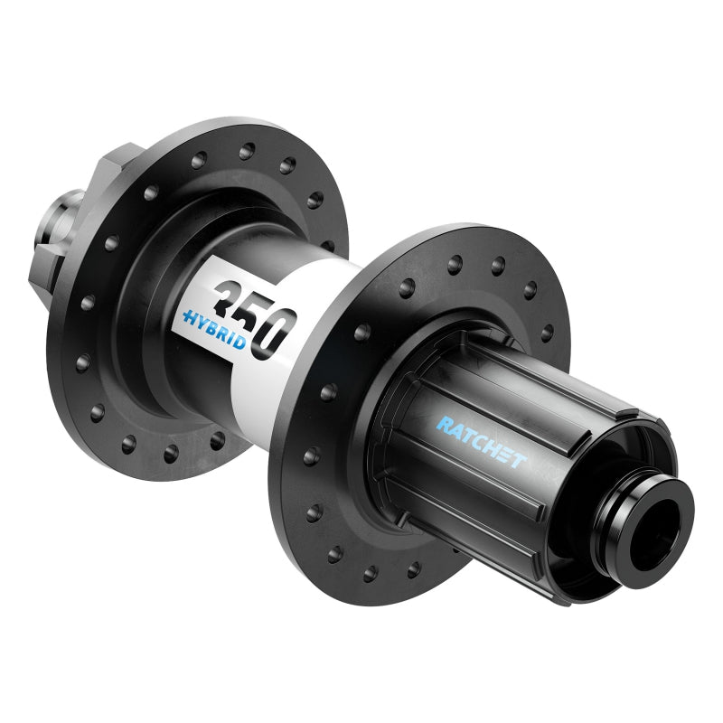 Buje trasero híbrido DT Swiss 350 - 12 x 148 mm, 6 tornillos, HG 11 MTN, negro, 36 agujeros, 24 puntos