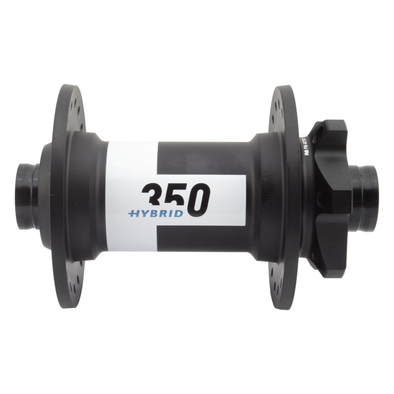 Buje delantero híbrido DT Swiss 350 - 15 x 110 mm, 6 tornillos, negro, 36 radios