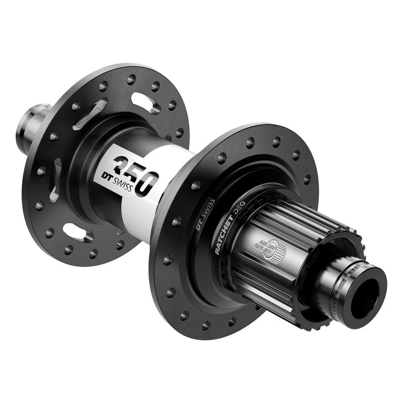 Buje trasero DT Swiss 350 DEG - 12 x 148 mm, Center-Lock Micro Spline BLK 32H 72pt