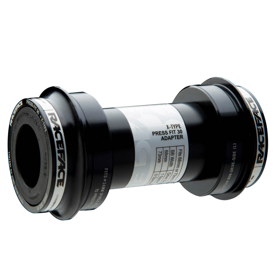 Pedalier RaceFace EXI PF30: 46 mm de diámetro interior x 73 mm de caja x 24 mm de eje