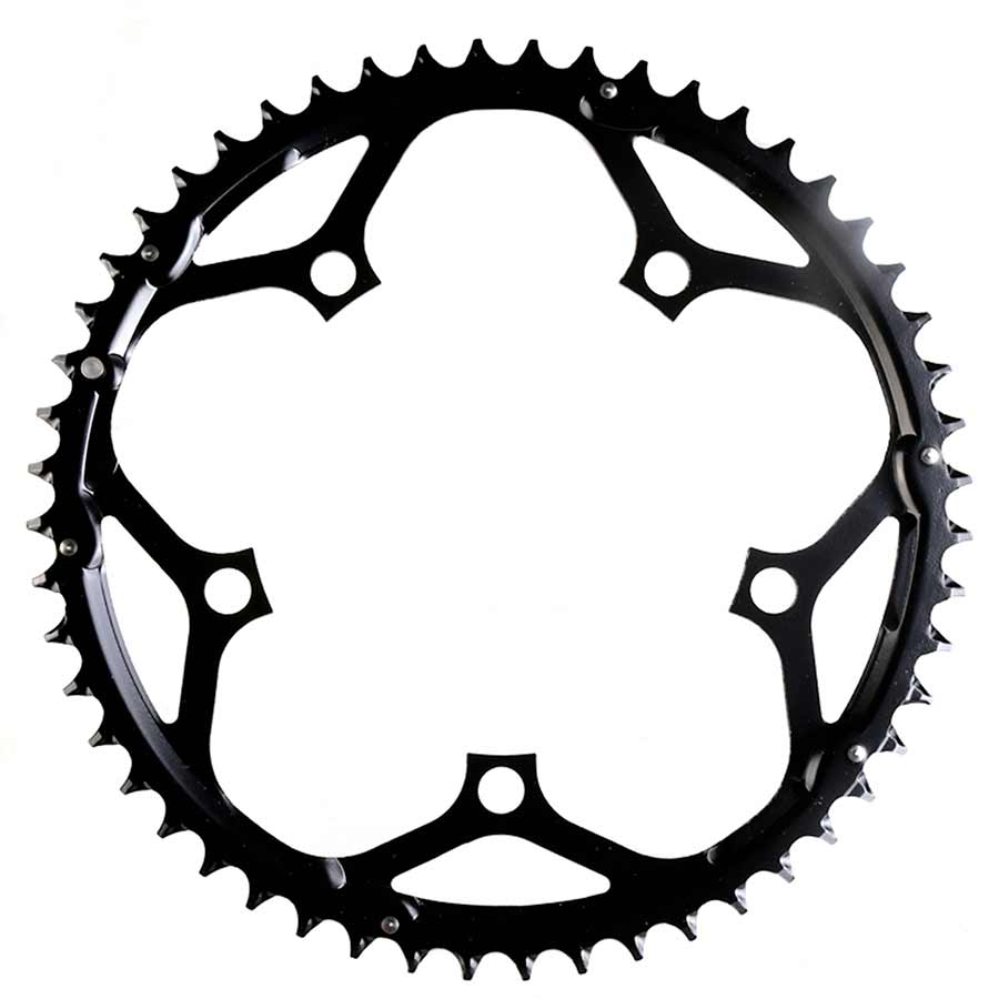 Plato exterior Truvativ 52T 10 velocidades BCD 130 mm 5 tornillos para 30/42/52 acero negro 11.6215.104.000
