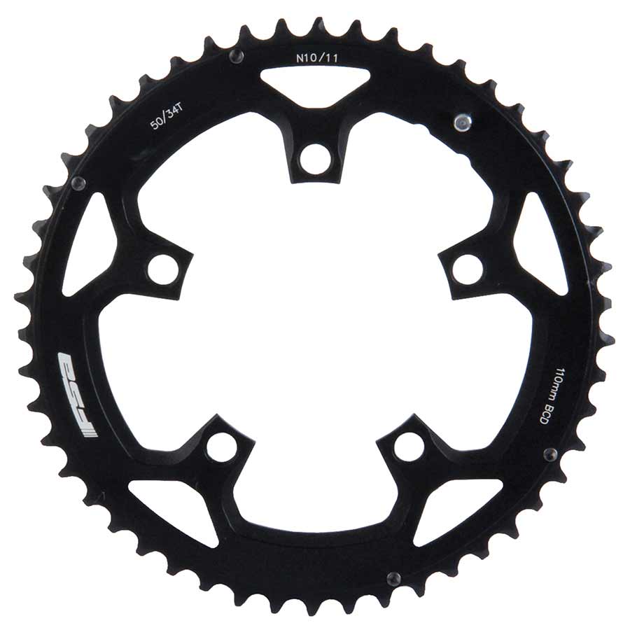 Plato de carretera Full Speed ​​Ahead Pro - 46 dientes, 110 BCD, aluminio N11, negro