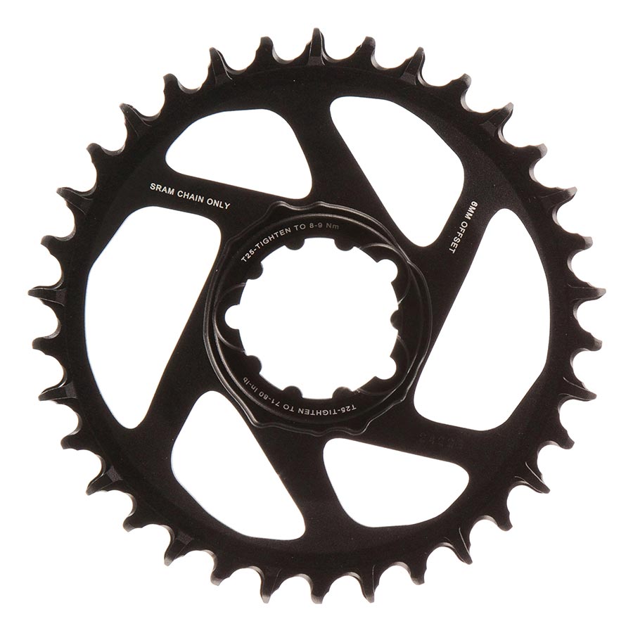 Plato SRAM X-SYNC 2 SL de 6 mm Dientes: 34 Velocidad: 11/12 BCD: Montaje directo, Aluminio simple, Negro
