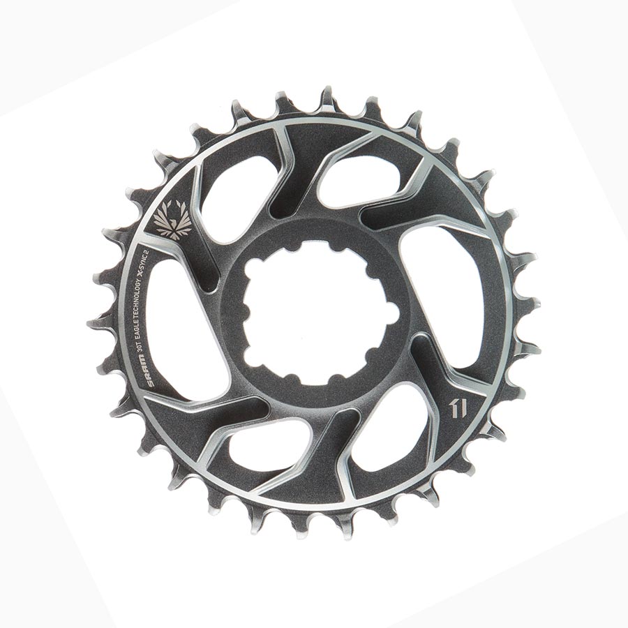 Plato SRAM X-SYNC 2 X01 Eagle Polar Grey Dientes: 30 Velocidad: 12 BCD: Montaje directo Aleación simple Desplazamiento 6 mm Gris