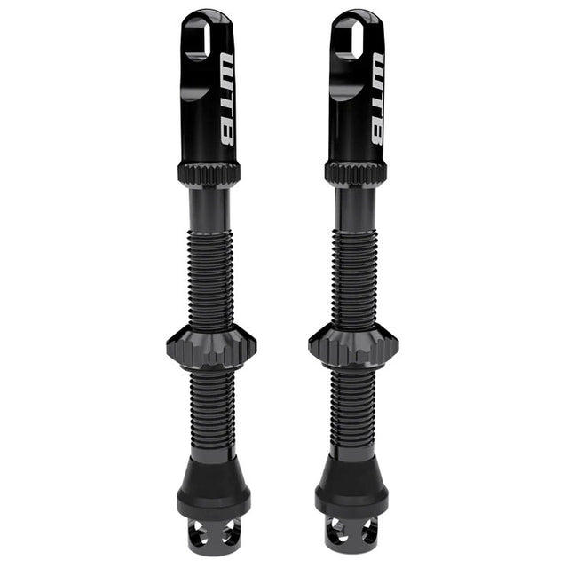 WTB TCS Alloy Max-Flow Presta Valve Stem 55mm Blk Pair