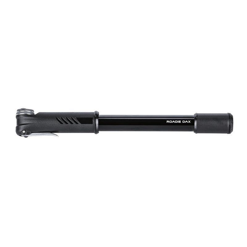Bomba compacta Topeak Roadie DAX Slip Chuck de 120 psi, color negro