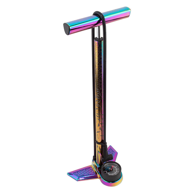 Bomba de piso Supacaz SuaveAir analógica PV/SV 160 psi Aleación Aceite Slick
