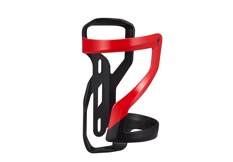 Specialized Zee Cage II Right DT - Negro mate/rojo fluorescente, talla única