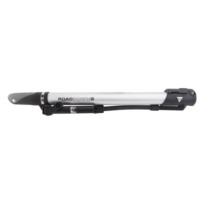 Topeak Road Morph Mini Pump with Gauge - 140psi Silver/Black