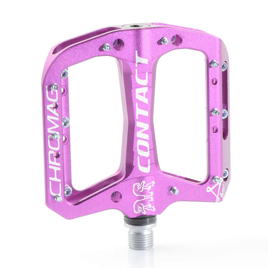 Pedales de plataforma Chromag Contact Casquillo y rodamientos sellados Cuerpo de aluminio Morado