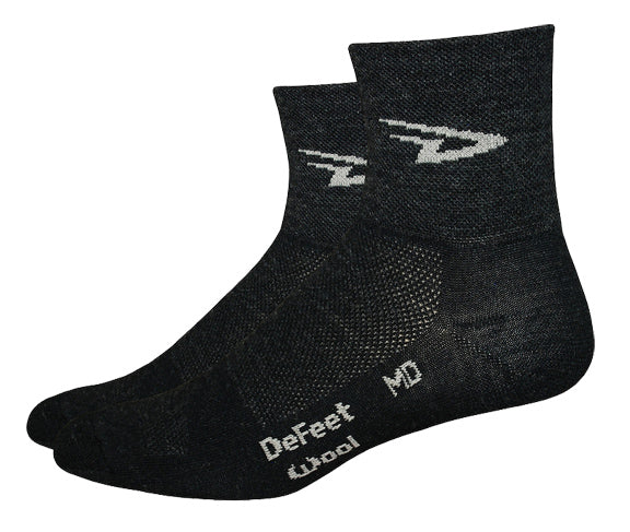 Calcetines DeFeet Wooleator de 3" con logotipo D