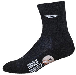 Calcetines DeFeet Woolie Boolie de 4" con logotipo en D