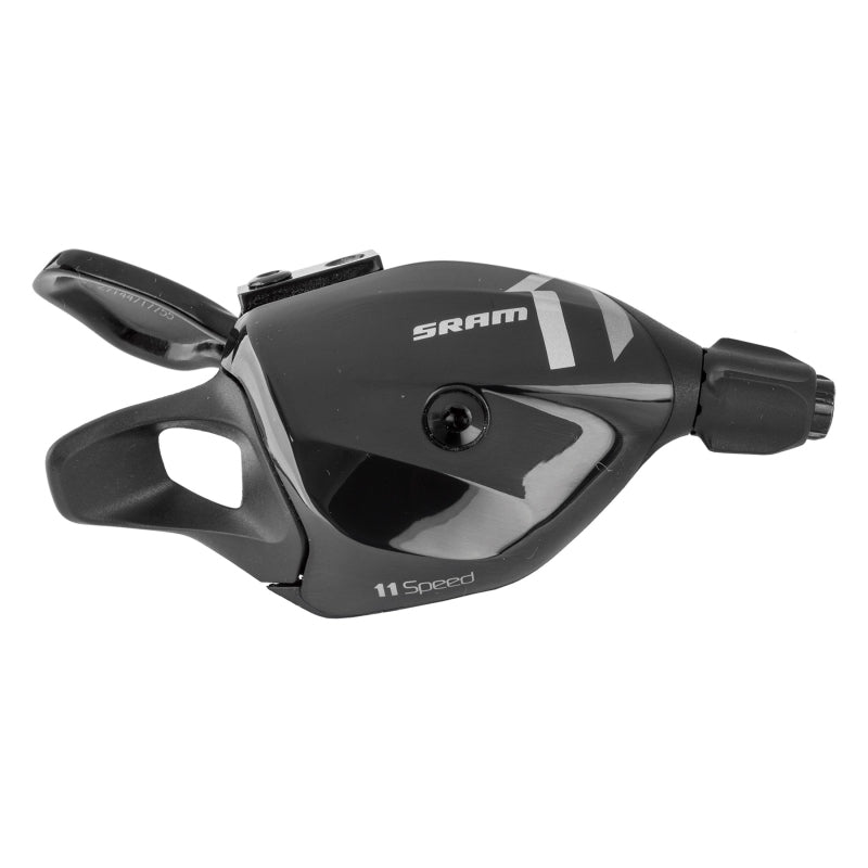 Abrazadera de cambio de gatillo derecho SRAM X1 de 11 velocidades. Carcasa de cable negra. Se vende por separado.