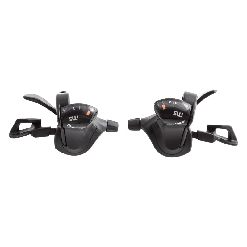 Juego de palancas de cambio de gatillo de barra plana SunRace M503 - 3 x 8 velocidades, doble palanca