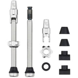 Wolf Tooth Components Tubeless Valve Stem Kit Clik Valve 60mm Raw Silver